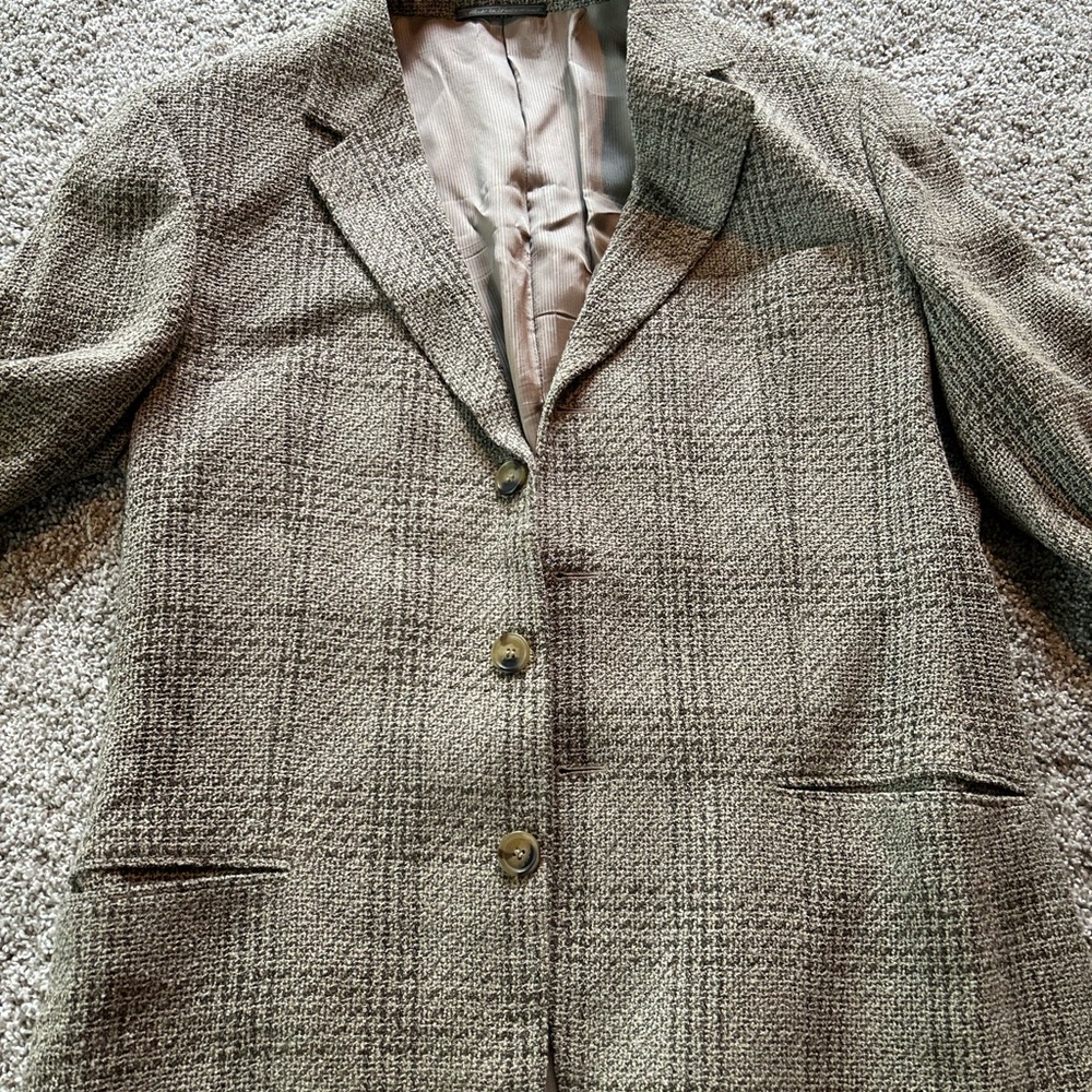 Ermenegildo Zegna Brown and Gray Blazer